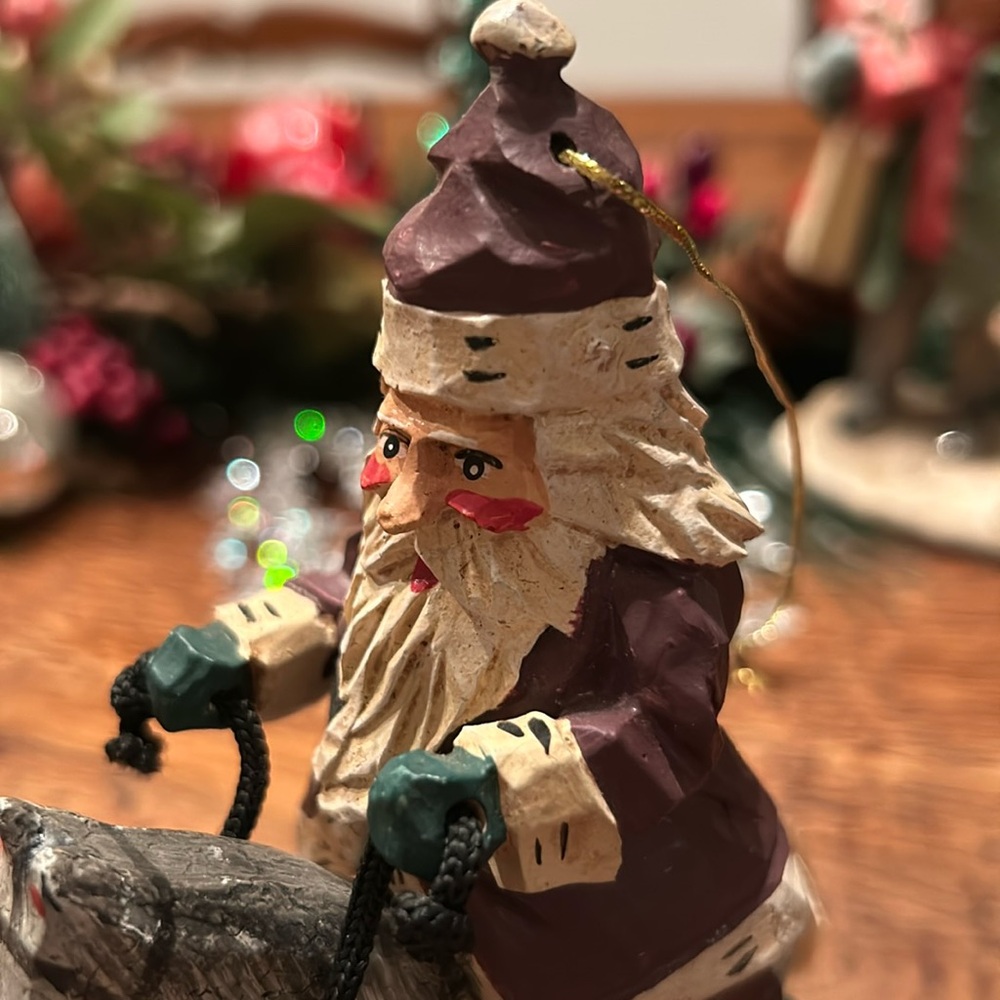 1998 House of Hatten Santa on Hobby Horse
Like New Condition